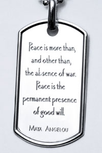 Maya Angelou PeaceTag&trade;