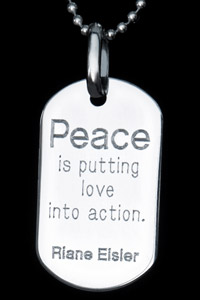 Riane Eisler PeaceBaby&trade; PeaceTag&trade;