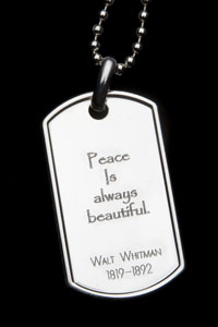 Walt Whitman PeaceTag&trade;